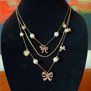 Betsy Johnson Necklace and Earrings Set